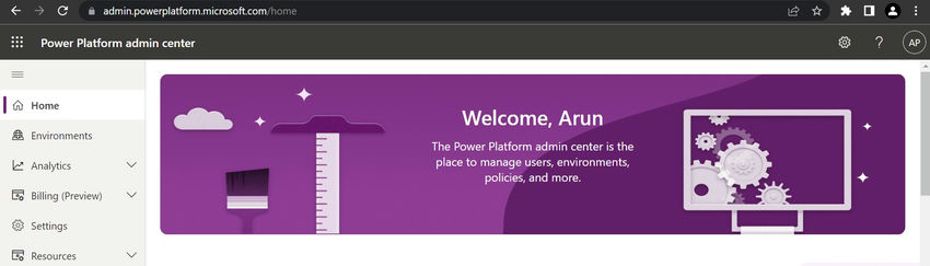 Power Platform Admin Center